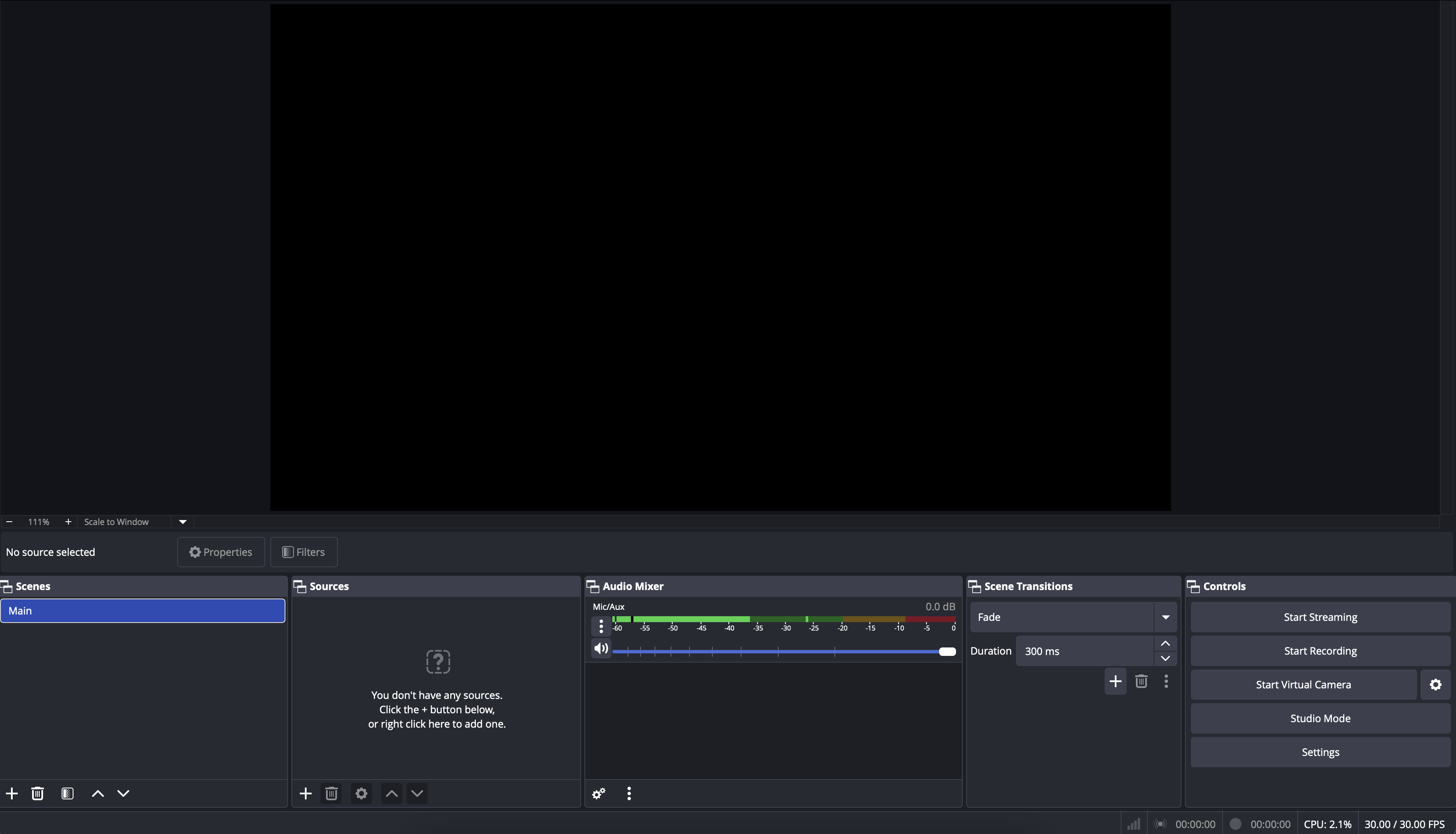 Настройка OBS