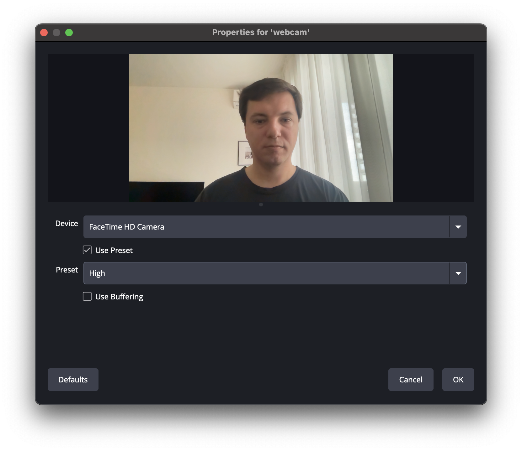 Выбор камеры